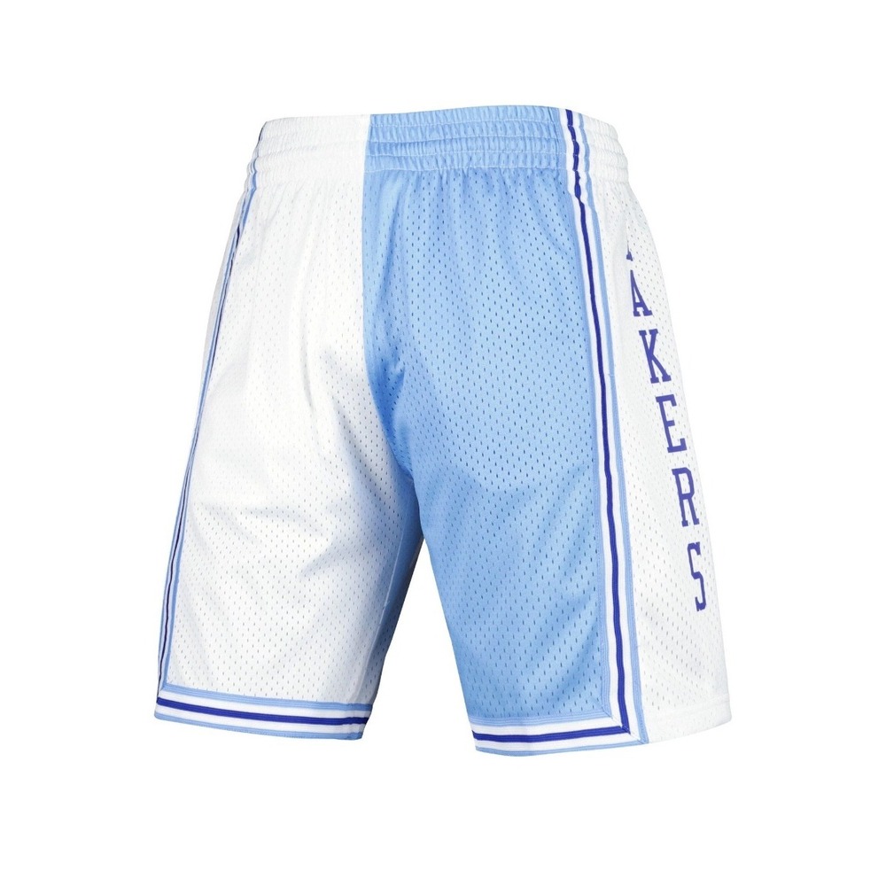 Mitchell & Ness Lakers 1996 Split Swingman Shorts Blue White SMSH4855 Large